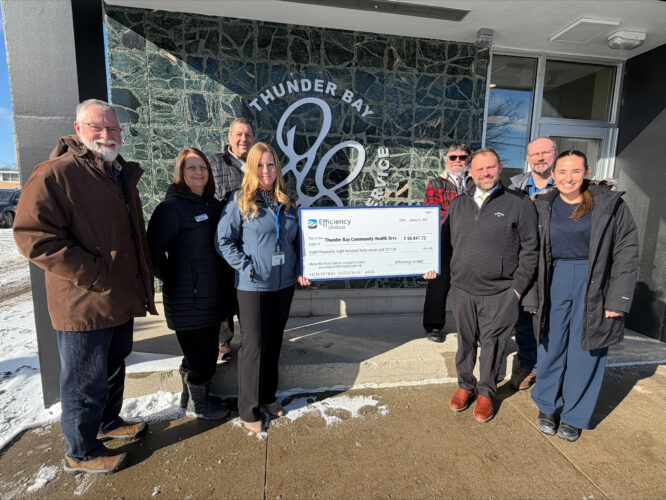 Alpena Power Company and Efficiency United awards Thunder Bay Community Health Service for energy efficiency rebate